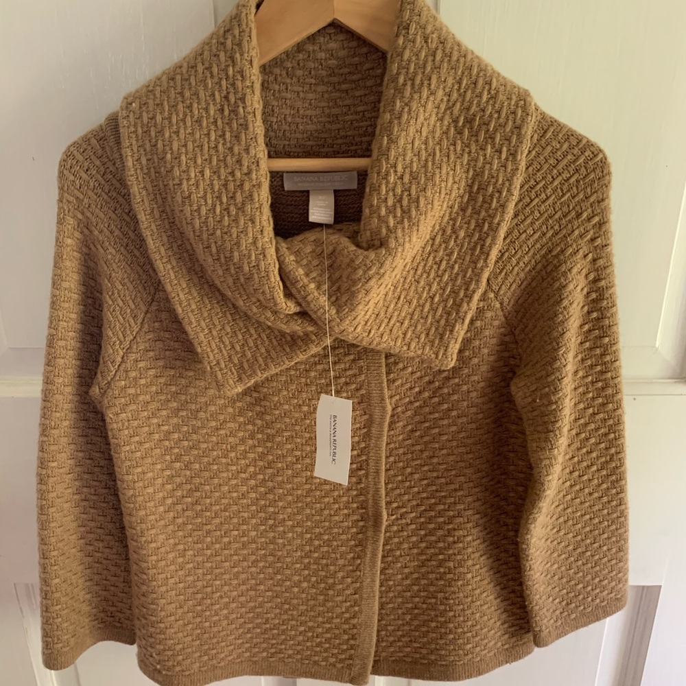 Banana Republic Shawl-Collar Sweater, XS, NWT